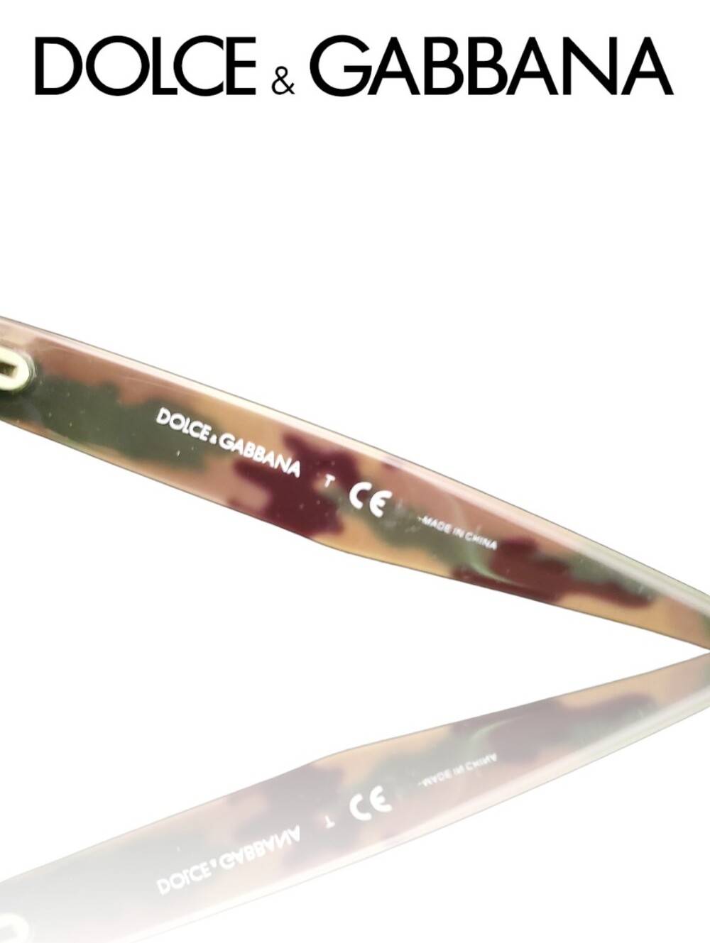 Dolce & Gabbana 4255 Havana Tortoise Sunglasses Gray Lenses Lime Green Trim - Picture 8 of 12